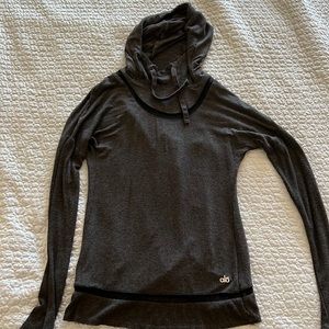 Alo yoga hoodie with open back size small